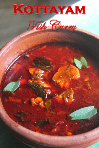 Kottayam style Poisson Recette Curry - Kerala Poisson Recette Curry - Nadan Meen Recette Curry - délicieux Tummy