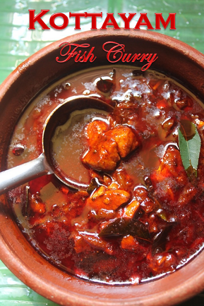 Kottayam style Poisson Recette Curry - Kerala Poisson Recette Curry - Nadan Meen Recette Curry - délicieux Tummy