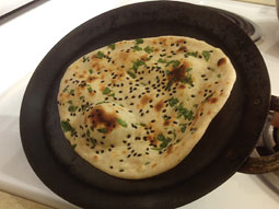 Recette Kulcha - Beurre facile Kulcha sans levure - Sans four