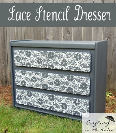 Dentelle poncif Dresser, Crafting sous la pluie