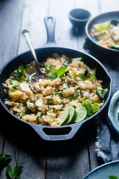 Larb Thai Gai Poêlée de poulet, Faith alimentaire Fitness (larb) Larb Thai Gai Poêlée de poulet, Faith alimentaire Fitness