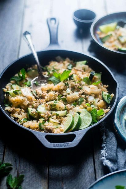 Larb Thai Gai Poêlée de poulet, Faith alimentaire Fitness