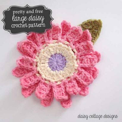 Großer Blume Häkeln Muster - Daisy Cottage Designs
