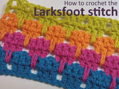 Larksfoot point étape par étape Crochet point Tutorial