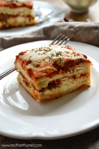 Lasagne mit Hausgemachte Nudeln Lasagne