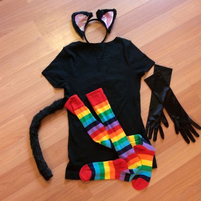 Last-Minute-DIY Halloween-Kostüm Idee Nyan Cat (a