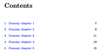 table des matières LaTeX, liste des figures