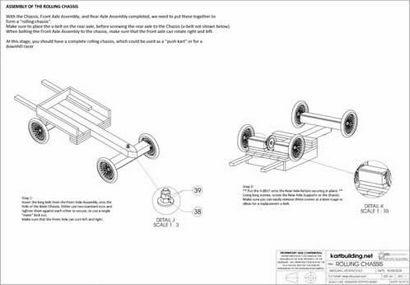 Go-tondeuse à gazon Kart en bois