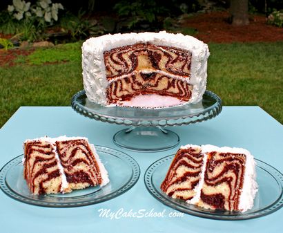Erfahren Sie, wie ein Kuchen machen mit Zebra-Streifen Innen, My Cake Schule