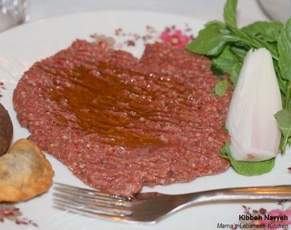 Libanesische Raw Kibbe Rezept - Kibbe Nayé