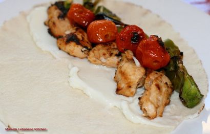 Libanais Shish Tawook poulet Recette Brochette