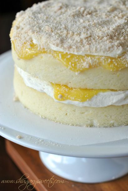 Zitronenkuchen mit Cremefüllung und Lemon Curd - Shugary Sweets