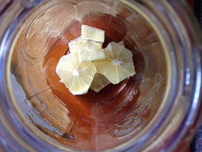 Citron et au gingembre infusé eau - Eaux infusées