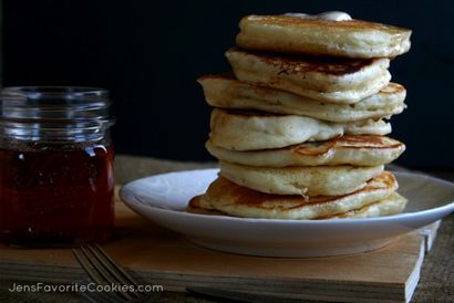 Zitrone Pfannkuchen mit Zitrone Sirup - Jen s Lieblingsplätzchen