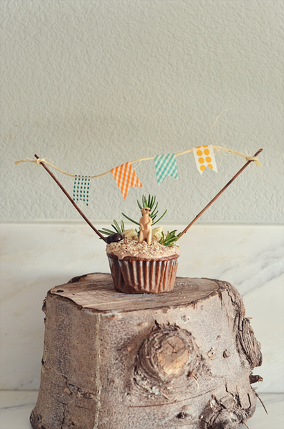 Let - s une fête Comment faire une bannière pour un gâteau - Un après-midi d'or simplifié Home Living