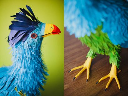 Sculptures Lifelike oiseaux en papier par Diana Herrera