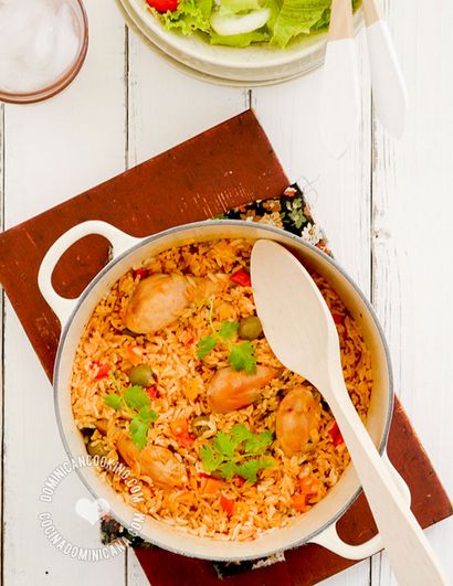 Locrio de Pollo Rezept (Reis und Chicken)