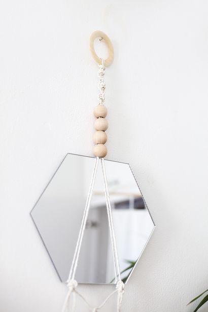 Macramé Hanging Miroir - Nous fabriquons collective