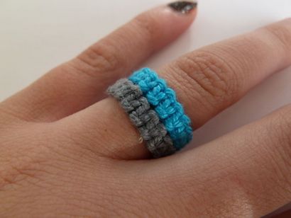 Macramé Rings 5 ​​étapes (avec photos)