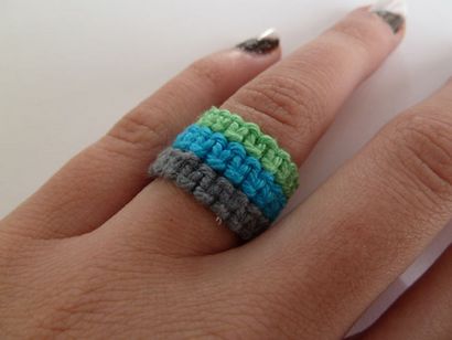 Macramé Rings 5 ​​étapes (avec photos)