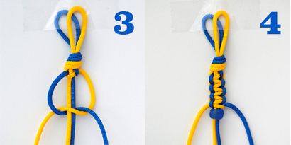 Macramé chaîne de noeud carré - Bracelet hexnut