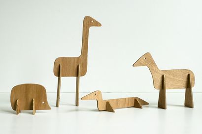 Fait par Joel - papier oblongs animaux jouets (fait) Fait par Joel - papier oblongs animaux jouets