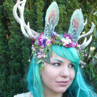 Ménade Ram Corne Coiffe (https etsy liste) Ménade Ram Corne Coiffe