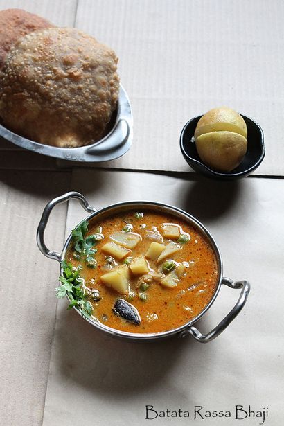 Maharashtrian Batata Rassa Bhaji Recipe, Batata Rassa