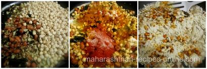 Maharashtrian Recette mince Poha Chivda, Maharashtrian Recettes en ligne