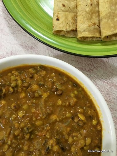 Mahaslovelyhome Grün Gram Masala Curry, Moong Bohnen Curry Rezept, Bohnen Grüne Mung Gravy, Whole