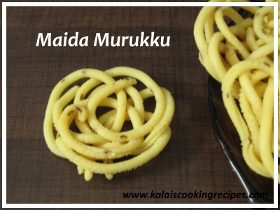 Maida Murukku, wie man Maida Maavu Murukku, Diwali Sonder