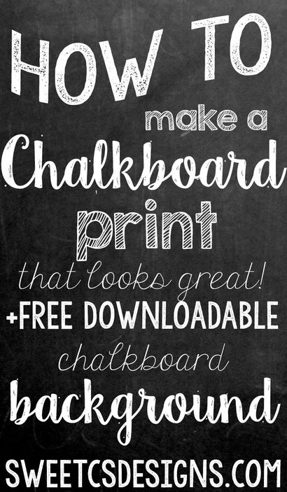 Faire un Chalkboard imprimable dans Photoshop (tableau) Faire un Chalkboard imprimable dans Photoshop