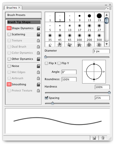 Faire une Dotted Line dans Photoshop