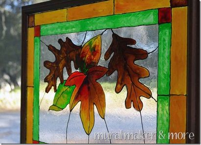 Machen Sie einen Faux Buntglas-Fenster - Just Paint It Blog