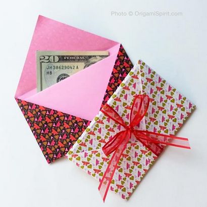 Faire un cadeau Origami enveloppe en moins de deux minutes