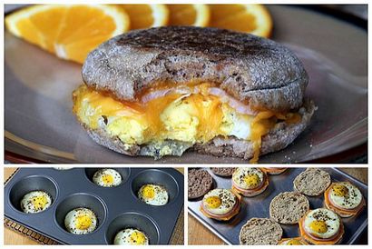 Make-Ahead, gesunde Egg McMuffin Nachahmungen