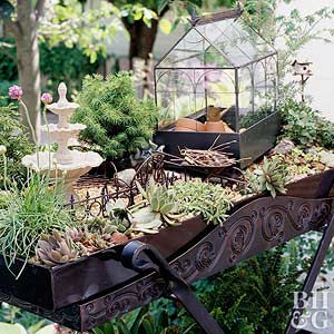 Machen Sie einen Miniatur-Garten