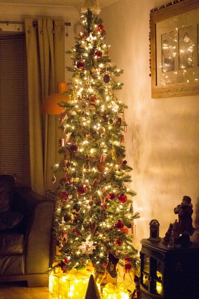 Machen Sie einen entzückenden weißen Ton Weihnachten Fingerabdruck Ornament - Mutti in der Madhouse