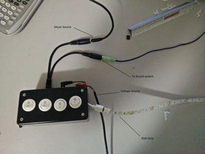 Faire une LED réactive son analogique Strip