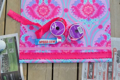 Faire un No-Sew Tissu couvert Ombre Roller, le bricolage maman