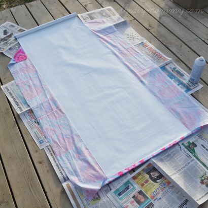 Faire un No-Sew Tissu couvert Ombre Roller, le bricolage maman