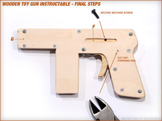 Faire un pistolet en bois jouet qui Pousses 9 mm laiton Boyaux 10 étapes