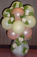 Machen Ballon Mittelstücke und Blumensträuße