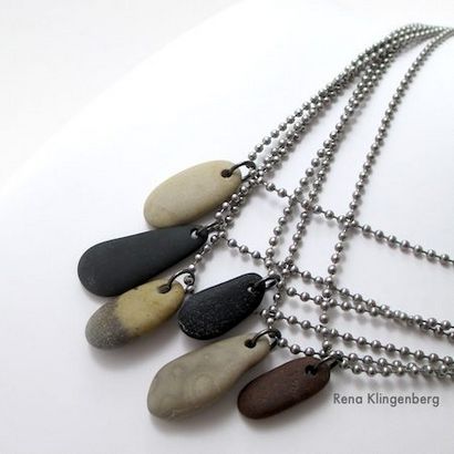 Machen Sie Strand-Stein-Halsketten - Geschenkidee für Männer und Gals