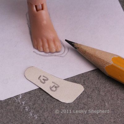 Make-spezifische Schuh Muster für Puppen