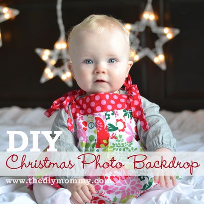Machen DIY Weihnachten Foto Kulissen mit Twinkle Lichter, die DIY Mama