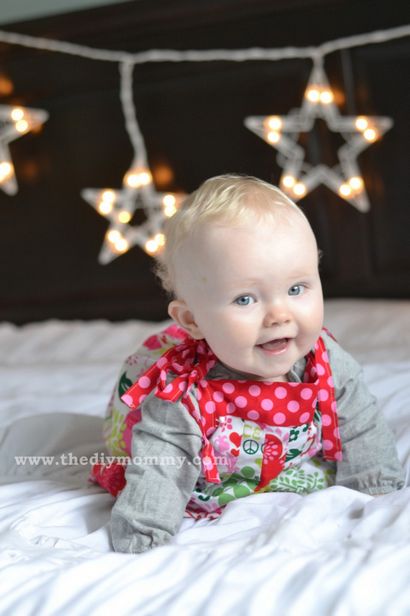 Machen DIY Weihnachten Foto Kulissen mit Twinkle Lichter, die DIY Mama