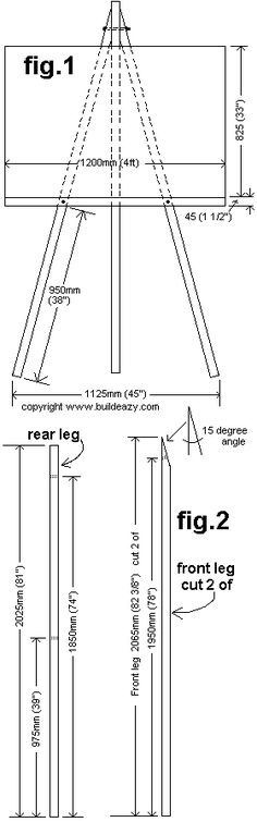 Faites Chevalet Stand - Projets & amp travail du bois; Des plans
