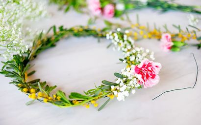 Faire Couronnes de fleurs avec des fleurs fraîches - Tutorial - Comment faire une fleur Couronne