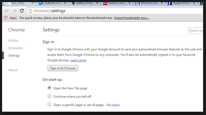Google comme page d'accueil dans le navigateur Chrome sous Windows - Mac OS